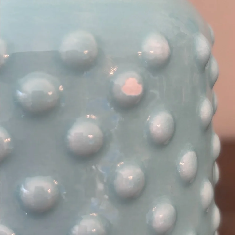 Blue Textured Ceramic Vase